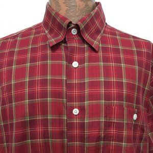 Orvis XL Red Plaid Long-Sleeve Cotton Shirt